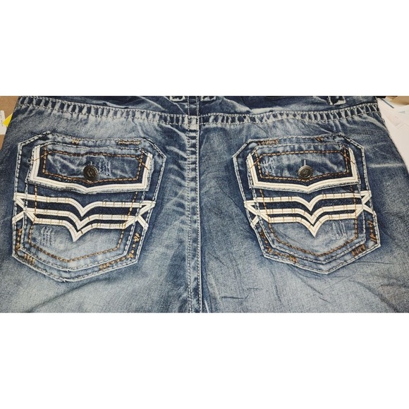 Red Ape  Size 40 Men's Distressed Denim Jeans - Picture 6 of 7